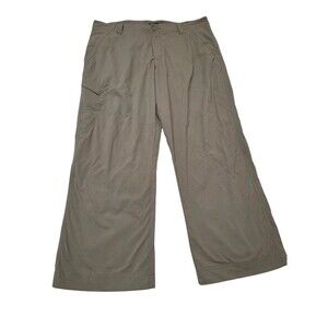 Royal Robbins Men's Activewear Pants Khaki Tan 36x30 Nylon Spandex Pockets D24.2